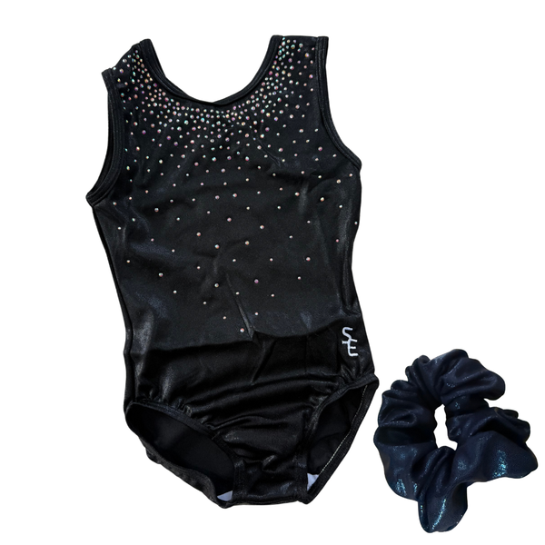 Starlight Noir Leotard and Scrunchie