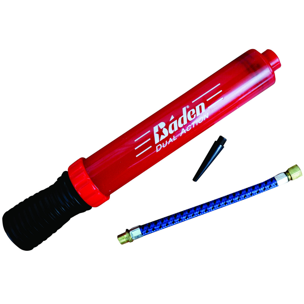 Baden Red dual action hand pump Sold by Sport Essentials