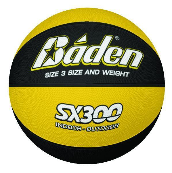 Baden sx300 - Black and Yellow size 3 Rubber Basketball