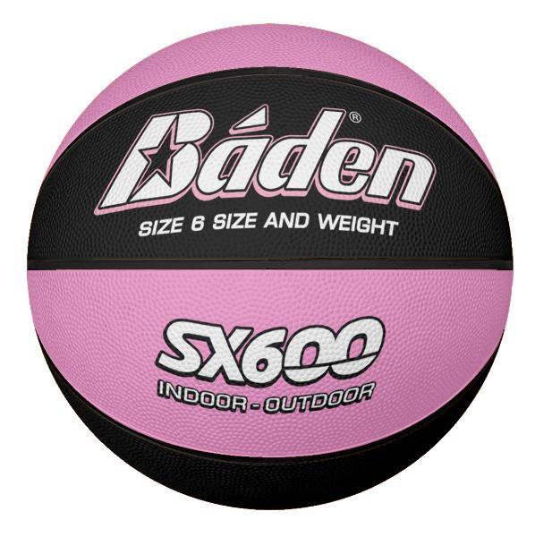 Baden sx600 - Black and pink size 6 Rubber Basketball