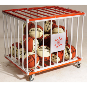 Multi purpose ball cage orange and white - Sport Essentials