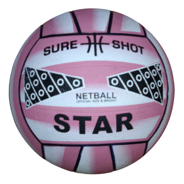Sure Shot Star Netball in pink - Sport Essentials