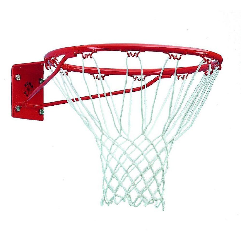 Sure Shot Institutional Basketball red Ring and white  Net - Sport Essentials